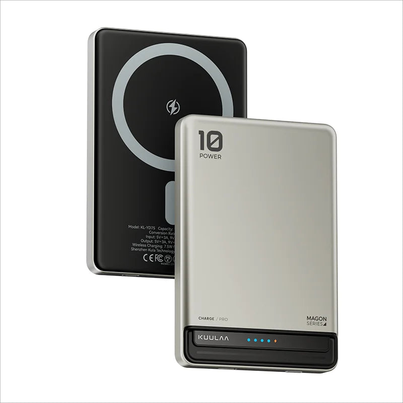 KUULAA 10000mAh Magnetic Power Bank — Wireless 20W MAG Fast Charge
