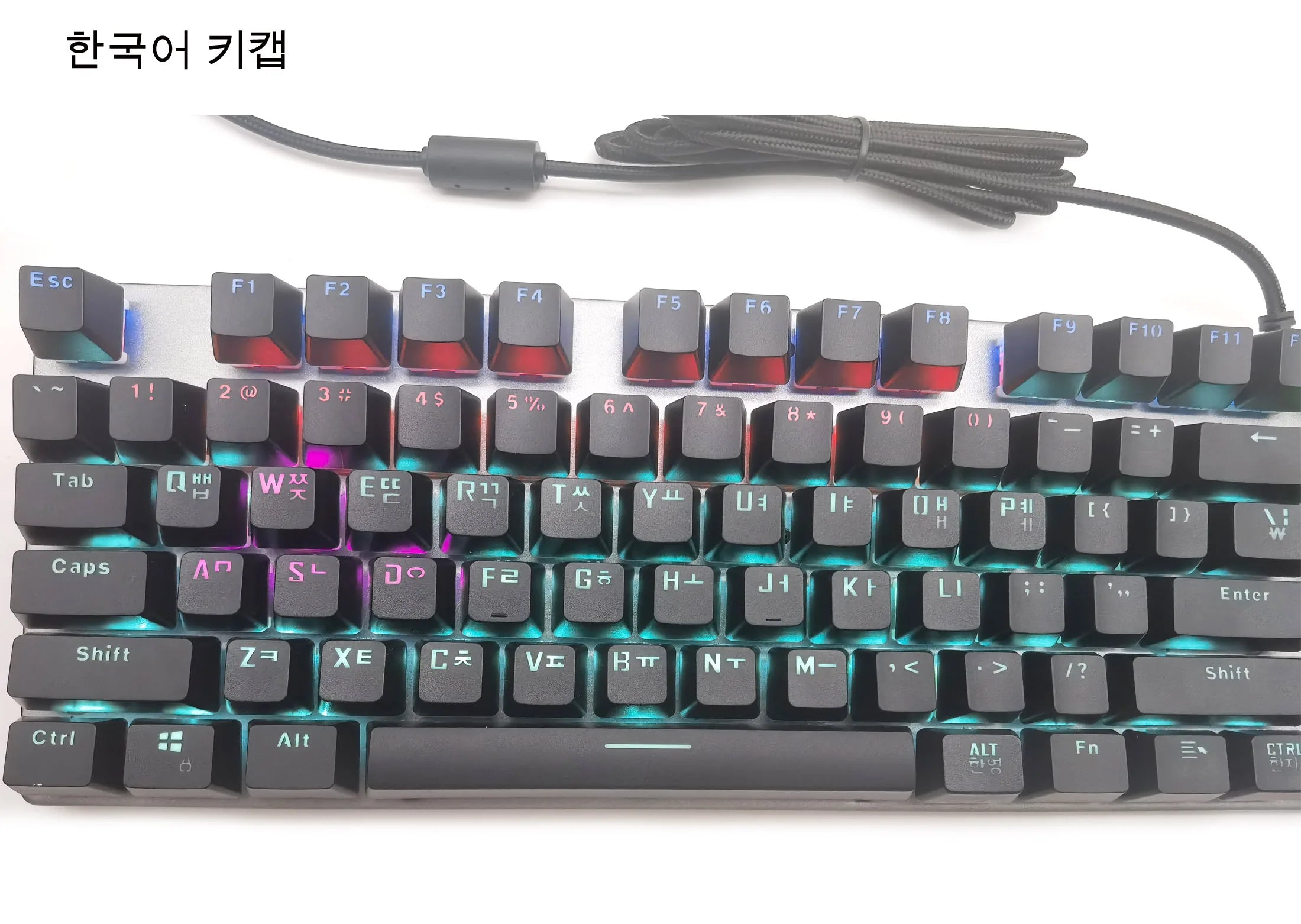 GK410 104 Full Keys Hot Swap Metal Panel Mechanical Keyboard RGB Light Green Black Tea Redaxis Non-Impact Gaming Computer Keyboard