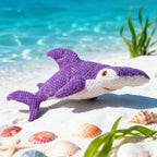 Peluche Tubarão Resistente com Som – Brinquedo Interativo de Dupla Camada