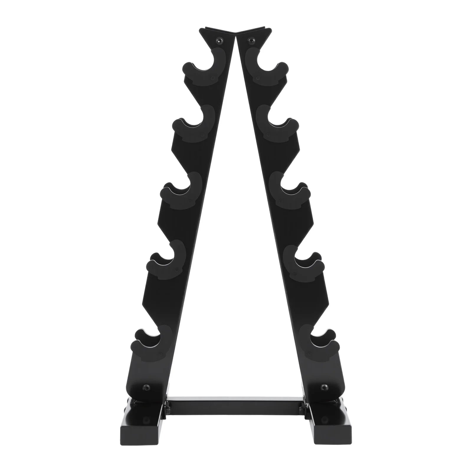 5-Tier Dumbbell Rack, All Dumbbell Type Holder, A-Frame 100kg 5 Pairs Dumbbells Storing Black