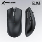 Attack Shark X11SE X11 PAW3311 Bluetooth Mouse, Tri-mode connectivity, Magnetic charging dock, Touchscreen, Ultralight gaming mouse