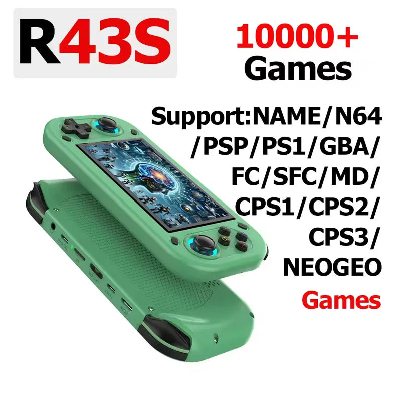 FUNKIDDY R43S Retro Handheld Game Consoles Open Source Linux System 4.3" IPS Screen Portable Video Game Console Support HDMI Out