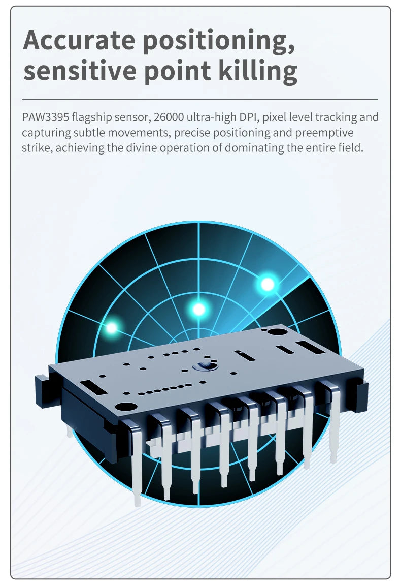 AJ139-V2-MC Tri-mode Wired/2.4GHz /BT Wireless Gaming Mouse with Magnetic Charging Base PAW3311 Gaming Chipset 12000DPI Max