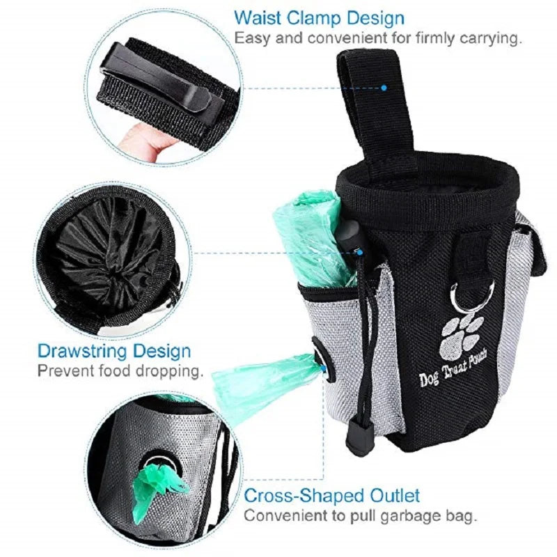 Outdoor training bag for dogs, Fanny dog ​​training bag, Multifunctional pet bag, Pet bag, Pet treat bag, Train Snack Reward Waist Bag, Pet bag