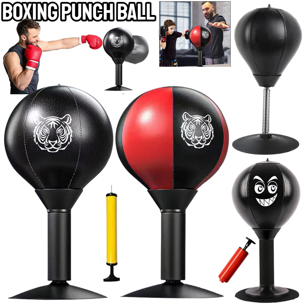 DeskPunch Pro – Saco de Boxe de Mesa com Ventosa para Alívio de Stress (Adultos e Crianças)