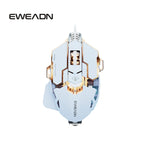 EWEADN G5 USB Wired Gaming Mouse Silent or audible optional, Buttons Macro Function Keys, for desktop, laptop, computer, school