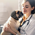 Dog noise reduction, sound insulation, ear muffs, waterproof swimming, dog emotional soothing headgear.