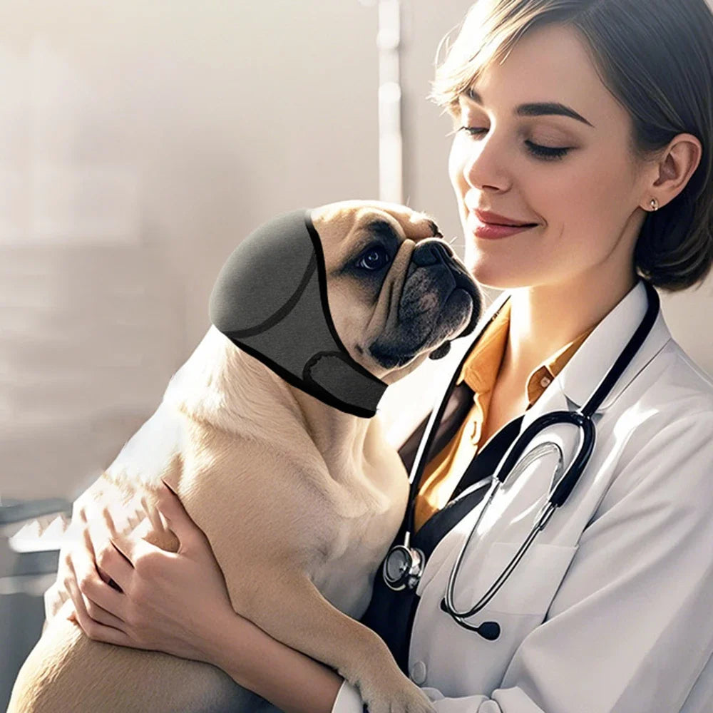 Dog noise reduction, sound insulation, ear muffs, waterproof swimming, dog emotional soothing headgear.