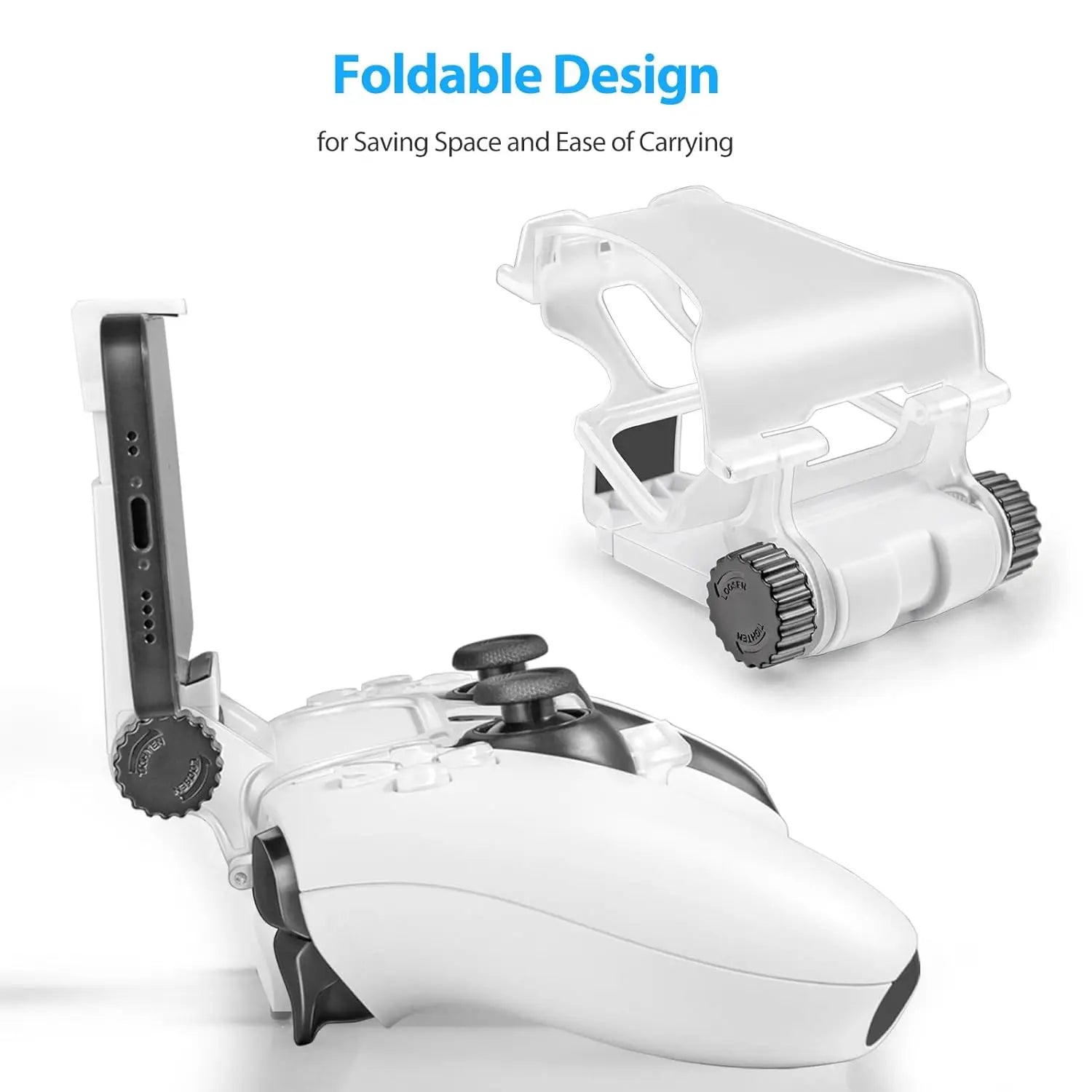 Cell Phone Clip Holder Clamp Mount Clip Stand Bracket for PlayStation 5 PS5 PS4 Wireless Controller Remote Play