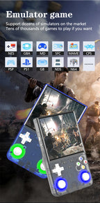 New ultra retro R36 handheld game console, 4.0-inch portable game console, Linux system, 128GB portable video game console.