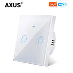 AXUS WiFi Touch Switch — Smart RF433 Sem Neutro Tuya Alexa