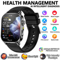 2026 New Model Uric Acid & Lipid Health Analysis Smartwatch Men's ECG+PPG Bluetooth Call 2.01 inch Flashlight Smartwatch Women's