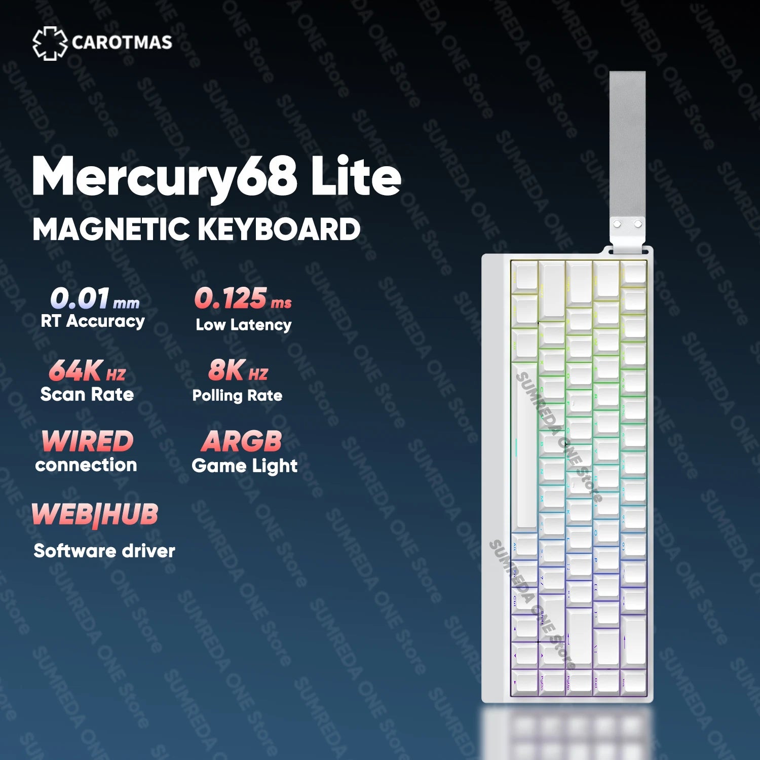 IROK Carotmas Mercury68 Max mars68 pro Mercury 68 Gaming Magnetic Mechanical Keyboard Rapid Trigger 0.001 8K Wired Gamer Keyboard