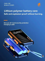 2025 New MINI 10000mAh Portable PD 120W Power Bank Two-Way Fast Charger Mini Powerbank for iPhone Xiaomi Samsung