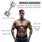 Electroplate Dumbbells Anti-slip Metal Stainless Steel Weightlifting Dumbbells for Women Home Fitness Equipment Strength Training