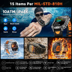 Smartwatch Militar 2026 – Robustez Extrema, Lanterna LED e Autonomia XL