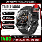 Smartwatch Militar 2026 – Robustez Extrema, Lanterna LED e Autonomia XL