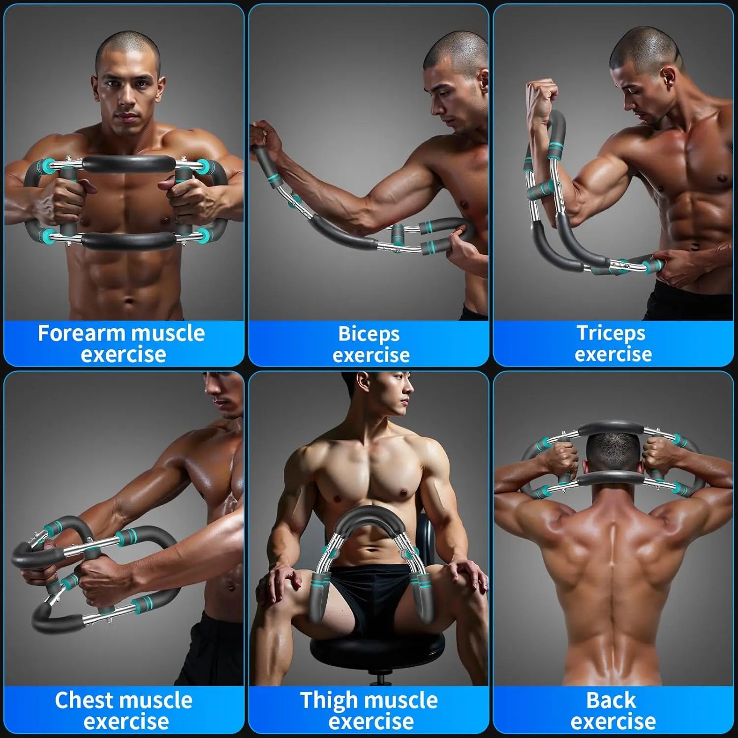 Twister Arm Trainer – Barra Profissional para Peito, Braços e Antebraço