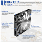 YOUNUON 80MM Fan 5V USB Fan 80x80x10mm 8cm DC 5V 12V 24V 8010 Fan Brushless Cooling Cooler PC Fan Computer Case Fan Cooler