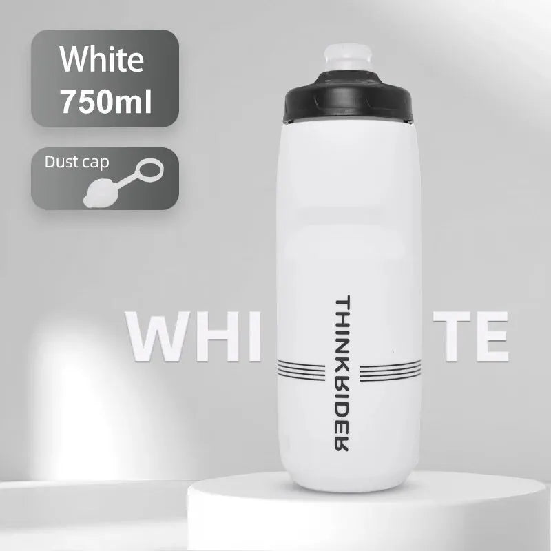 ThinkRider 620ml/750ml MTB Bicycle Water Bottle, Road Bike Water Bottle, Outdoor Sports Plastic, Portable, Large Capacity Drink, Cycling