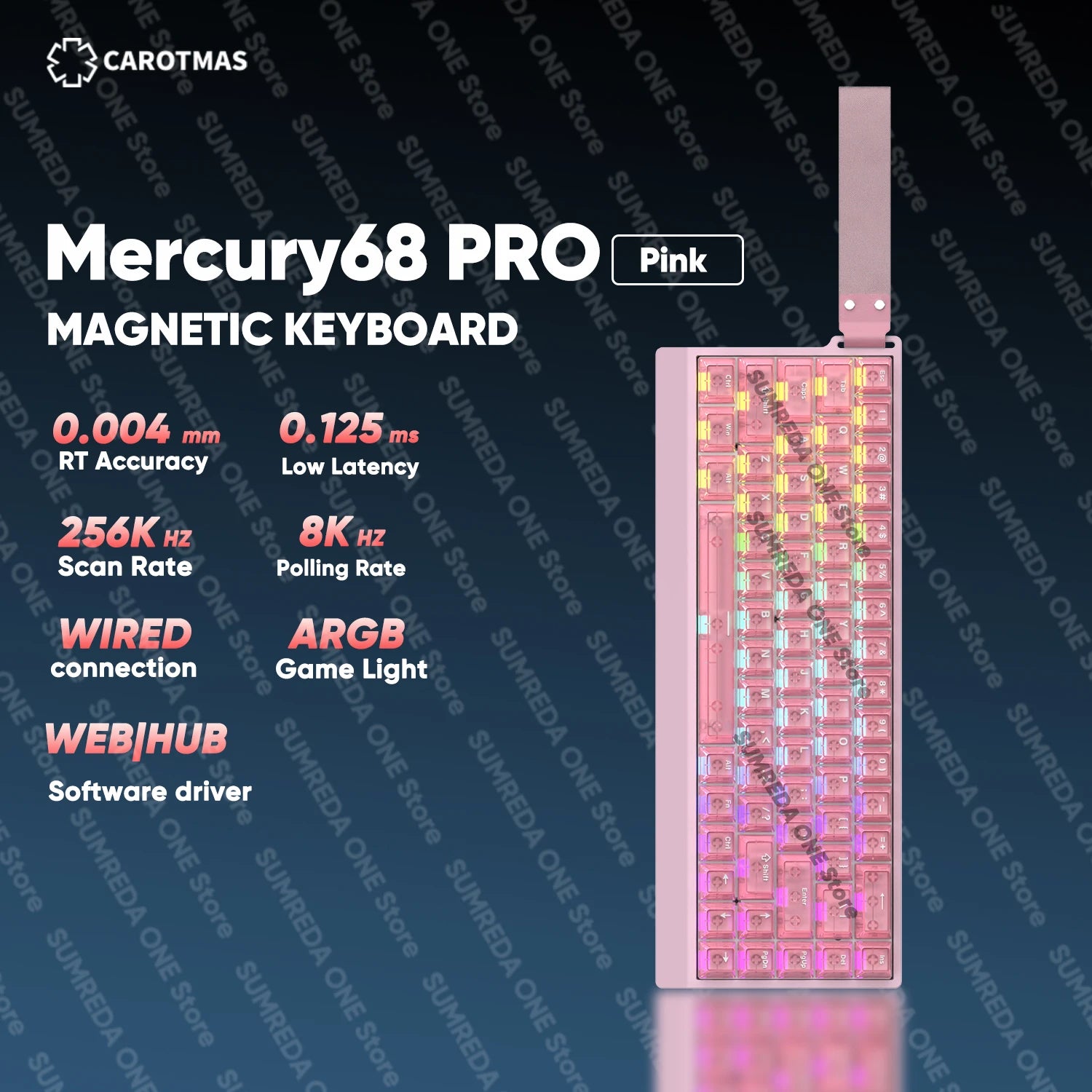 IROK Carotmas Mercury68 Max mars68 pro Mercury 68 Gaming Magnetic Mechanical Keyboard Rapid Trigger 0.001 8K Wired Gamer Keyboard
