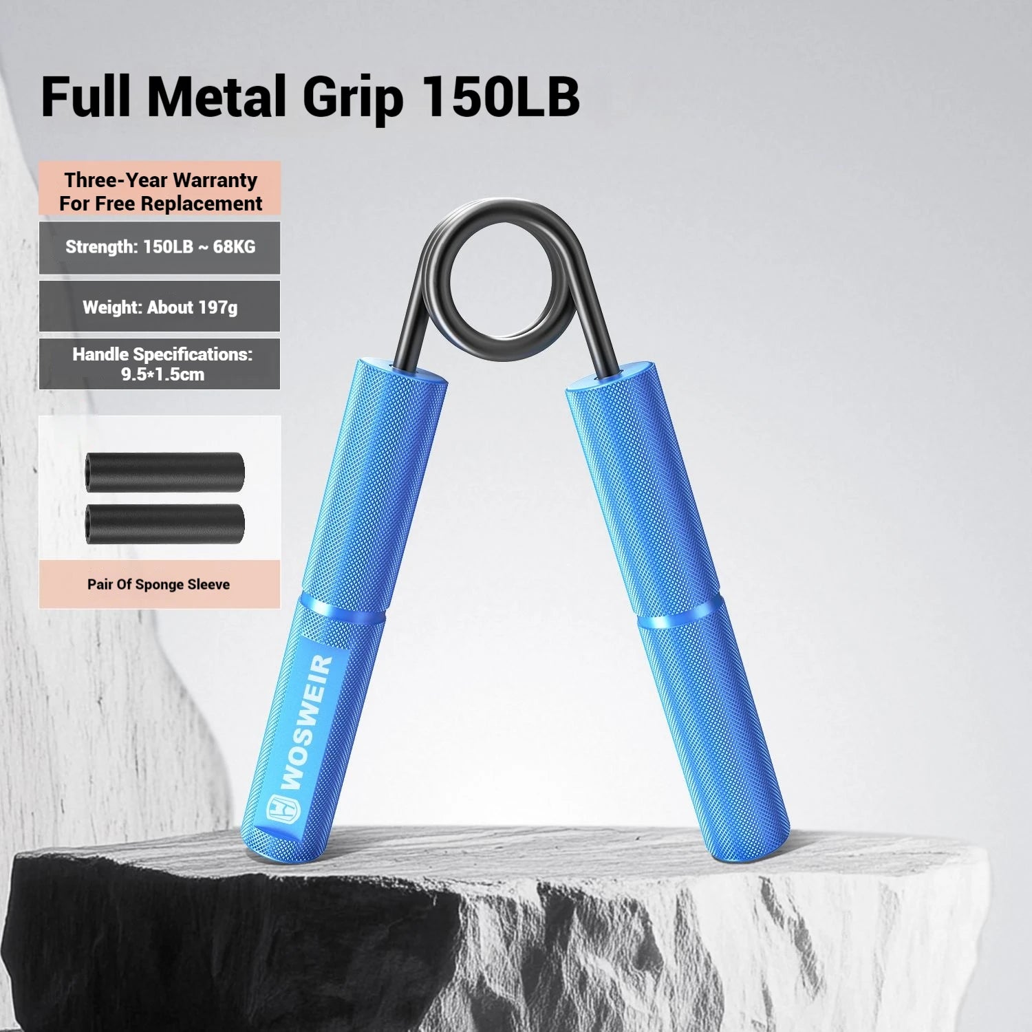 Hand Grip R‑Type Profissional para Treino de Força