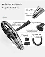 Aspirador Portátil Sem Fios com Sucção Ciclónica para Carro e Casa