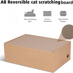4-Pack 1 Cat Scratching Post Cardboard Box for Indoor Cats, Cat Scratching Mat Cardboard Box for Indoor Cats and Kittens