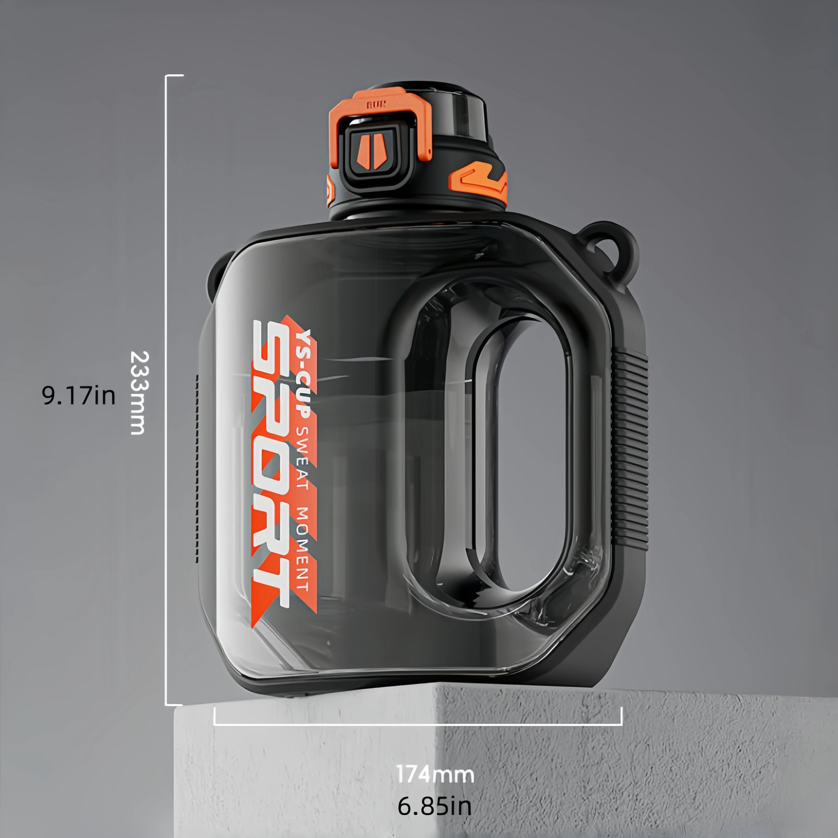 1600ML Large Capacity Sports Water Bottle Food Grade Plastic Water Cup With Straw Portable Gym Water Bottle BPA Free Water Cup