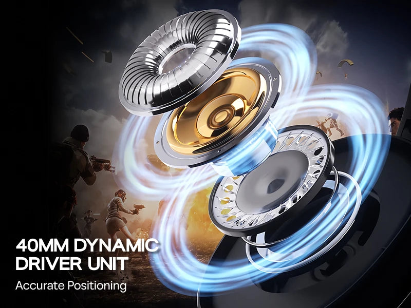 AULA G7 Pro Wired/Bluetooth/2.4GHz Wireless Gaming Headphone 7.1 Surround Sound with Noise Canceling Mic for PS4/PS5/PC/Switch