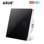 AXUS WiFi Touch Switch — Smart RF433 Sem Neutro Tuya Alexa