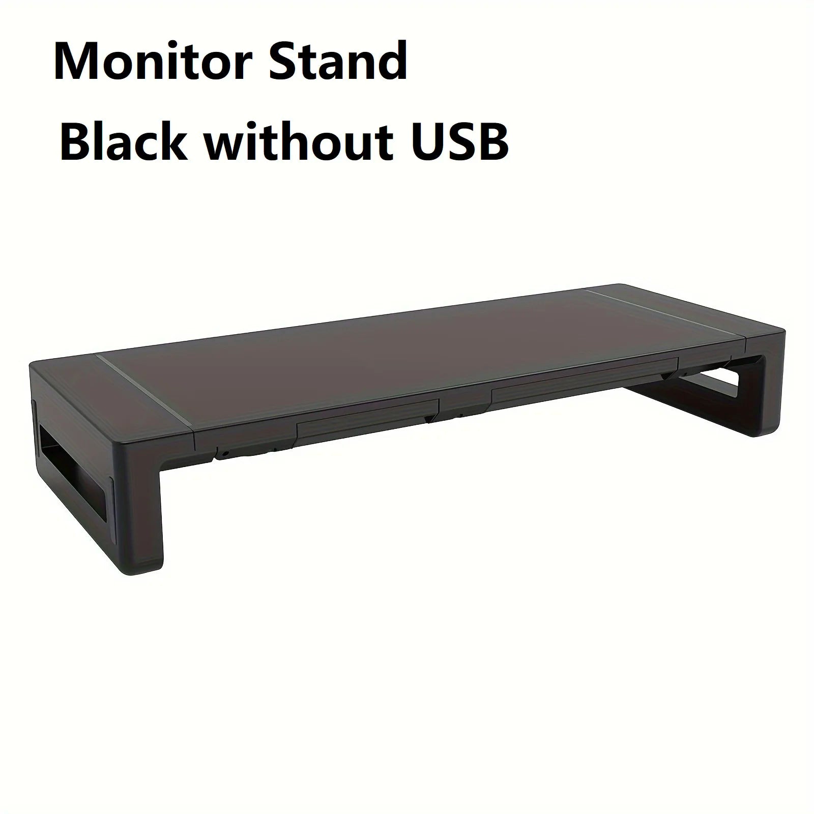 Monitor Stand Riser, With Foldable, Height Adjustable Computer Stand, Desk Shelf Riser with Storage Drawer & Tablet Phone