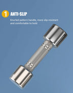 Electroplate Dumbbells Anti-slip Metal Stainless Steel Weightlifting Dumbbells for Women Home Fitness Equipment Strength Training