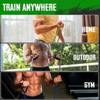 Wooden Fitness Board, Exercise Platform or Wooden Exercise Board for Resistance Band Exercises, Resistance Band Training, Stretching