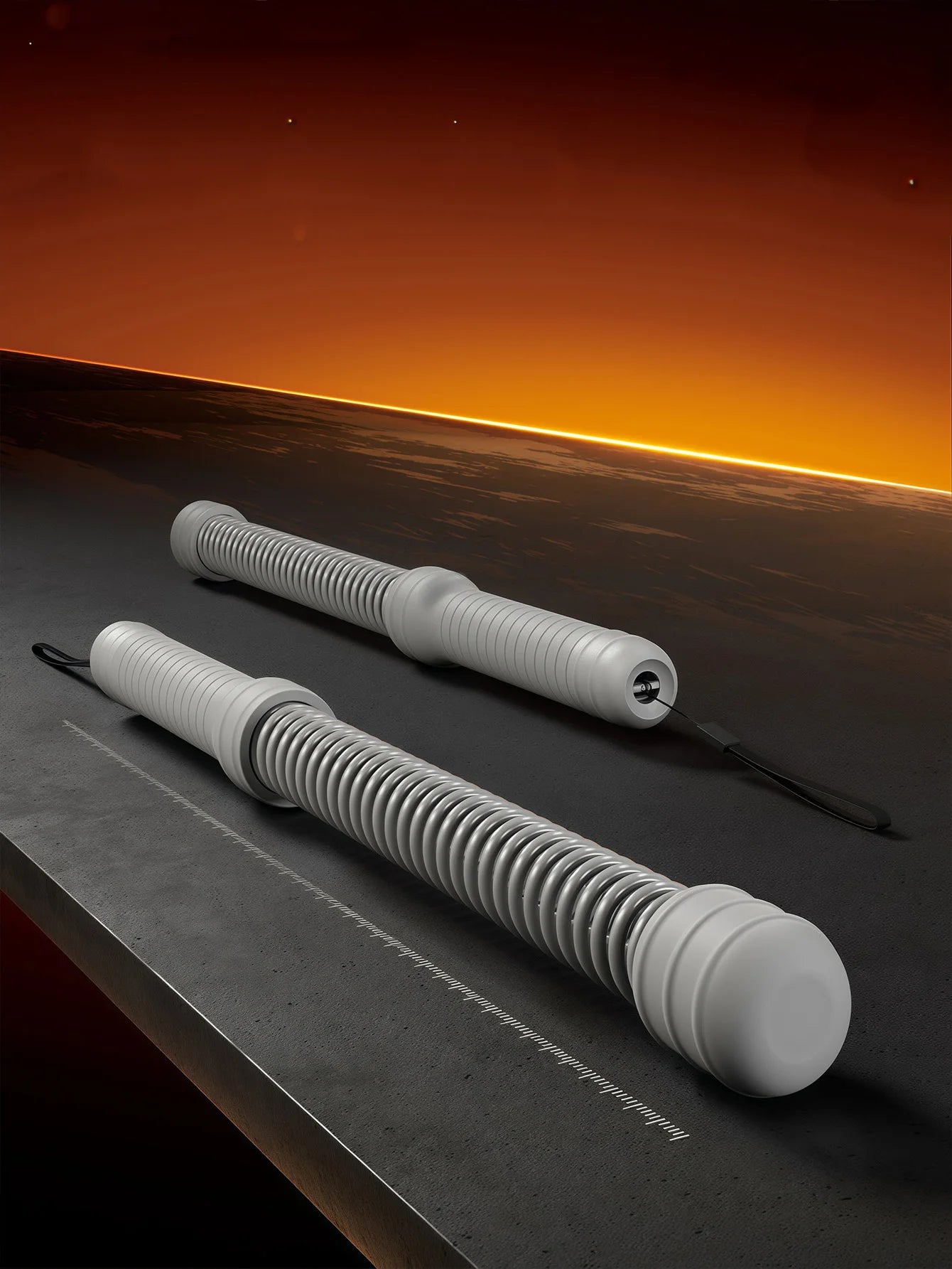 Fortalecedor de Braços com Mola Flexível — Conjunto de 2 para Bíceps e Tríceps