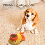 Dog Puzzle Feeder Interactive Pet Food Treat Dispenser Cartoon Duck Design Anti-slip Pet Automatic Feeder Toys for Dog Training