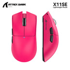 Attack Shark X11SE X11 PAW3311 Bluetooth Mouse, Tri-mode connectivity, Magnetic charging dock, Touchscreen, Ultralight gaming mouse