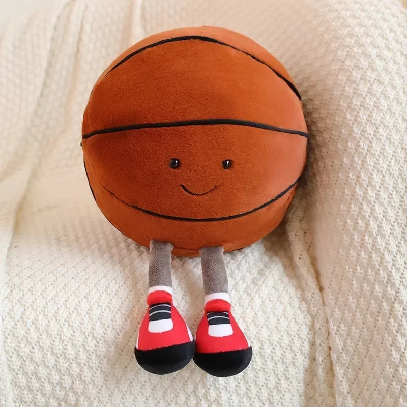 Soccer doll, basketball plush toy, creative soccer doll, cushion, pet ball, interactive dog and cat toy.