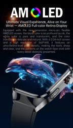 Smartwatch Saúde Avançada – Laser Inteligente, Diagnóstico Multinível e ECG+PPG