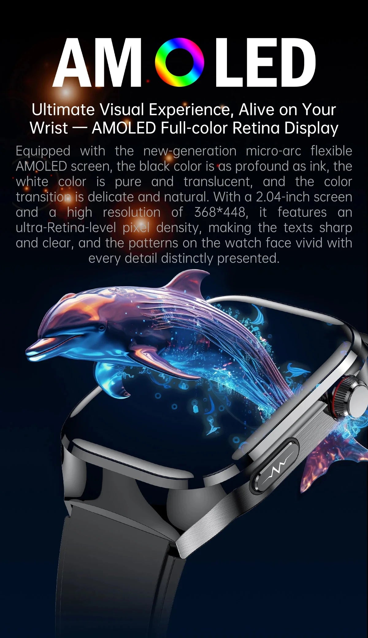 Smartwatch Saúde Avançada – Laser Inteligente, Diagnóstico Multinível e ECG+PPG