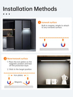 LED Motion Sensor Light Night Light Wireless USB Under Cabinet Light For Kitchen Cabinet Bedroom Wardrobe Sensor Indoor Lighting