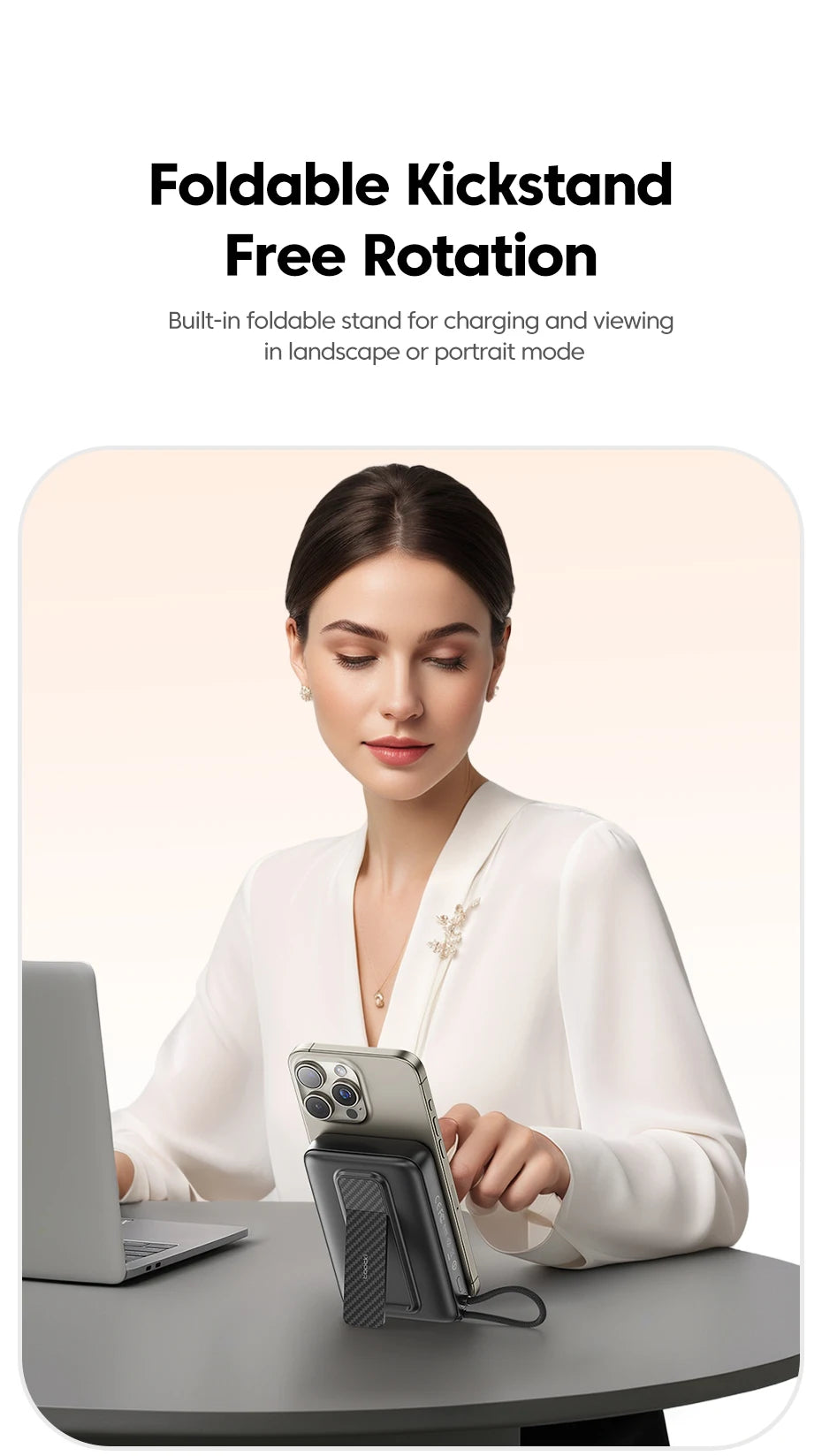 Toocki PowerBank 10000mAh — Magnético 15W MagSafe USB‑C PD 22.5W