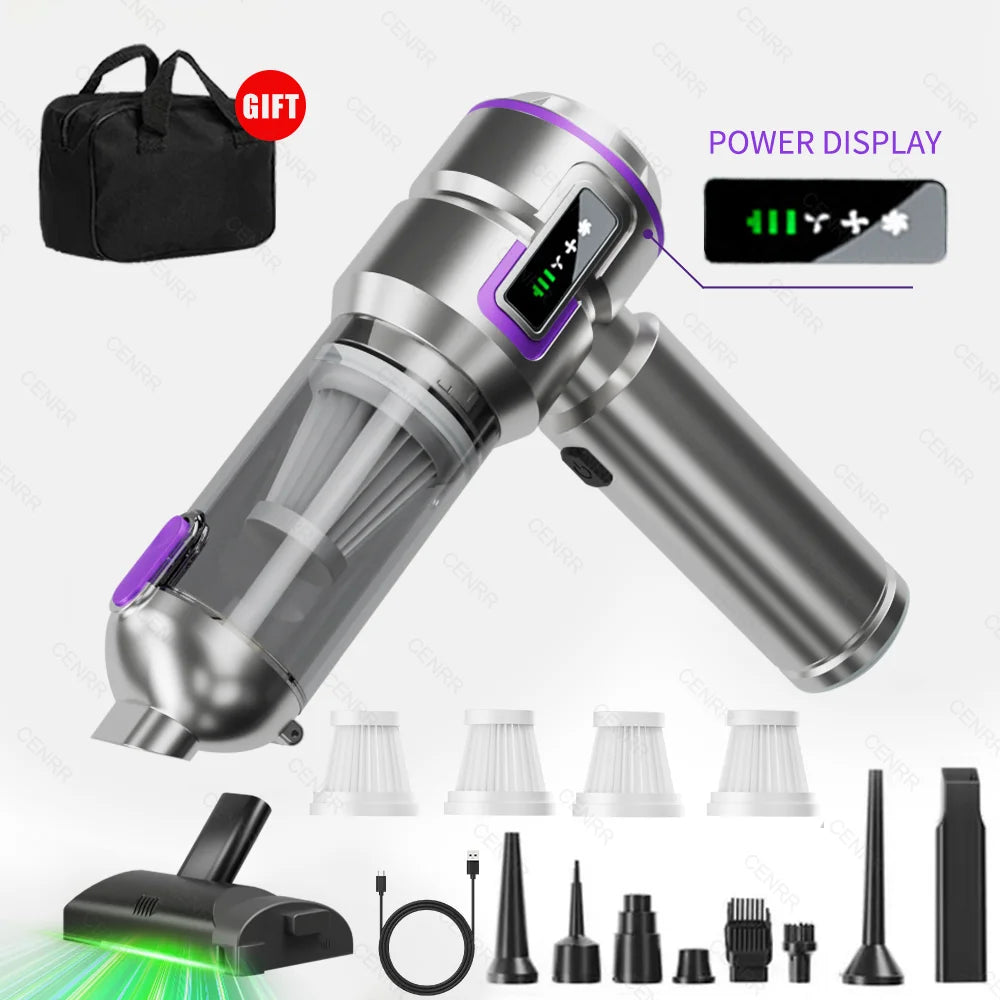 Car Vacuum Cleaner Mini Powerful 998000PA Portable Home Appliance Handheld Blower Vacuum Cleaner for Car Cleaner