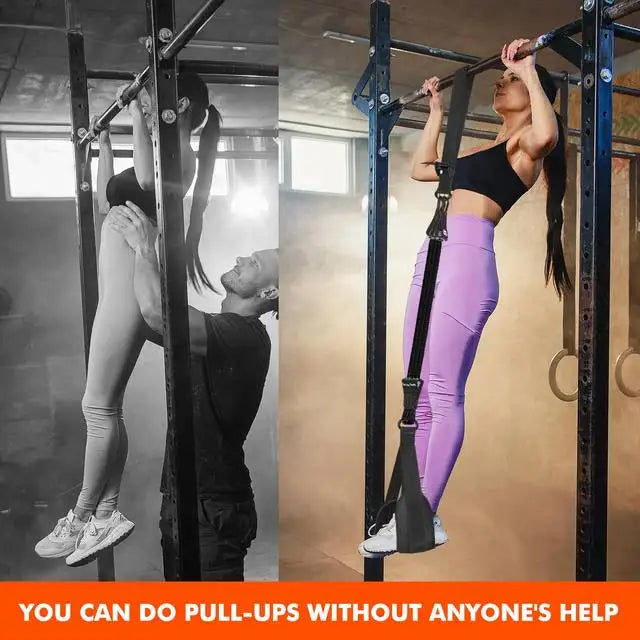 Assisted Belt Pull-Up Bands 75-300 lbs Multifunctional Assist Belt Strength Training Fitness Tools High-Intensity Pull-Up Band