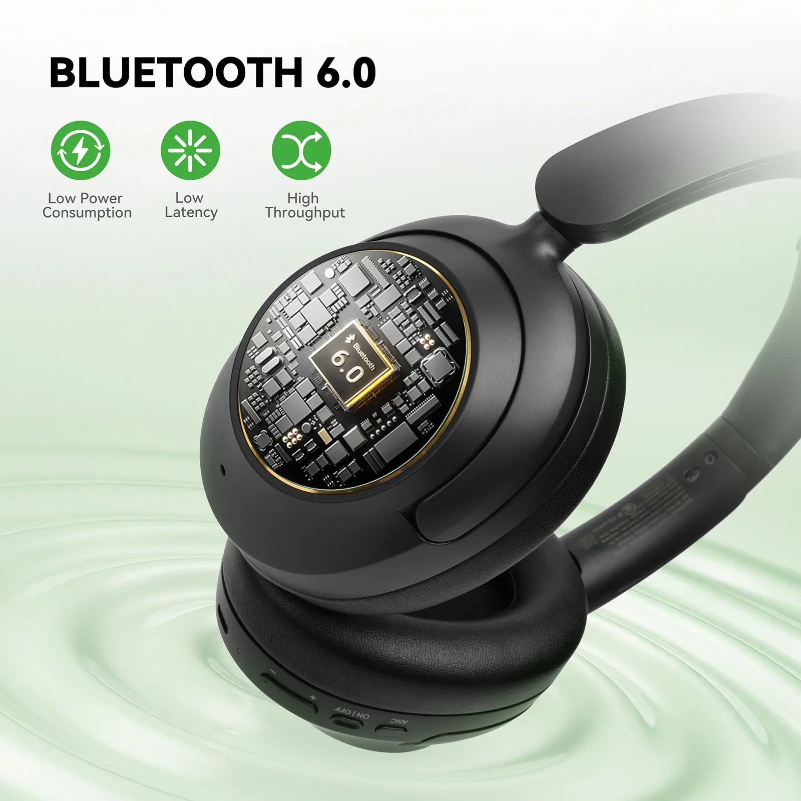 OneOdio A6 — Headphones Over‑Ear ANC 48 dB com LDAC Hi‑Res e App