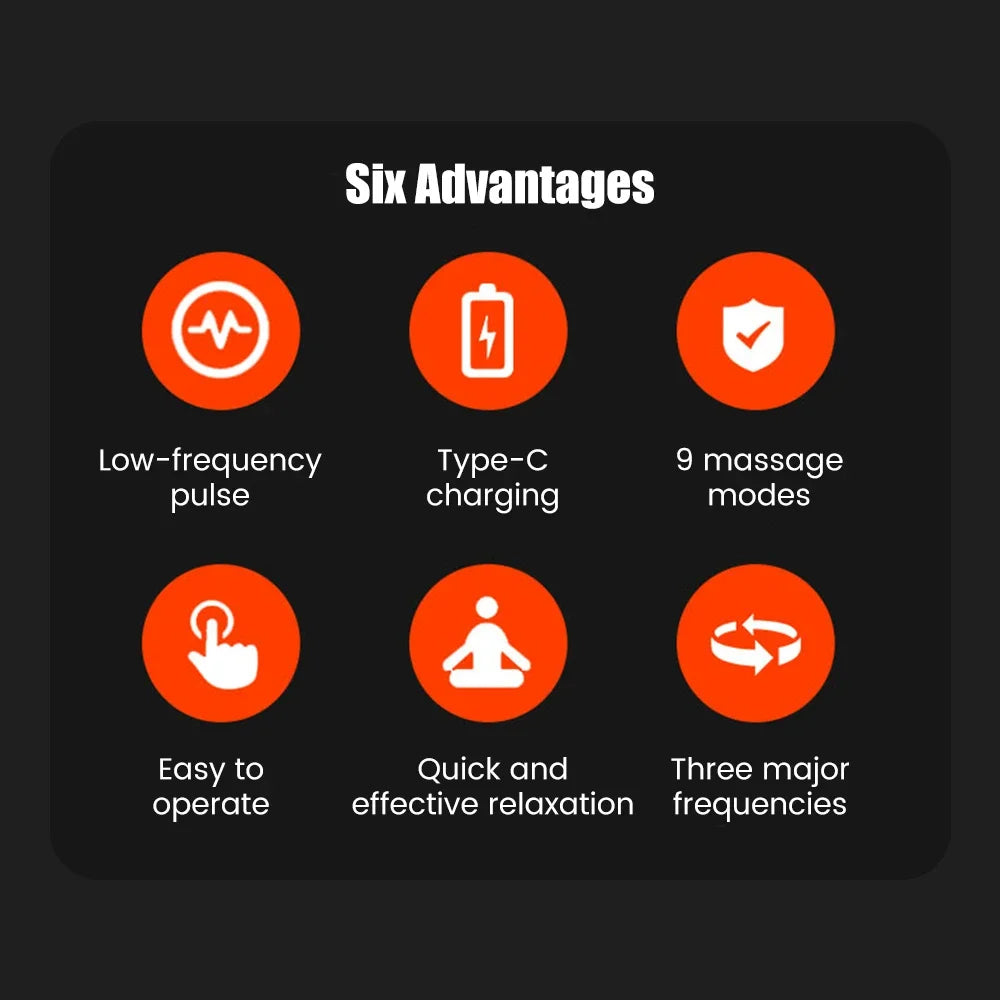 Ems Electric Muscle Stimulator Therapy High-Frequency Tens Muscle Stimulator Physiotherapy Pulse Body Massager Slimming Machine