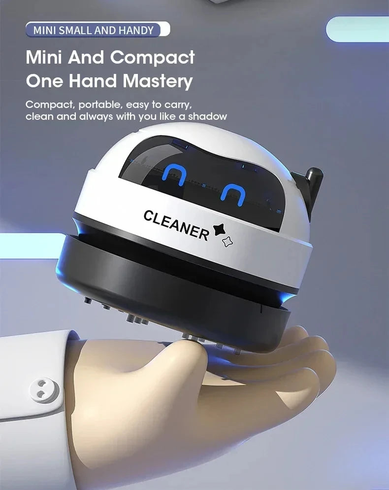 Mini Aspirador de Mesa USB Portátil para Poeiras e Migalhas, Potência 5W