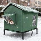 Winter Warm Cat Nest Outdoor Cat Shelter Insulated Stray Cat House Floor Thermal Insulation Pet Kitten Nest Cave Cat Tent