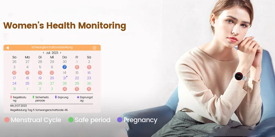 Smartwatch Feminino – Elegância, Saúde e Conectividade Total