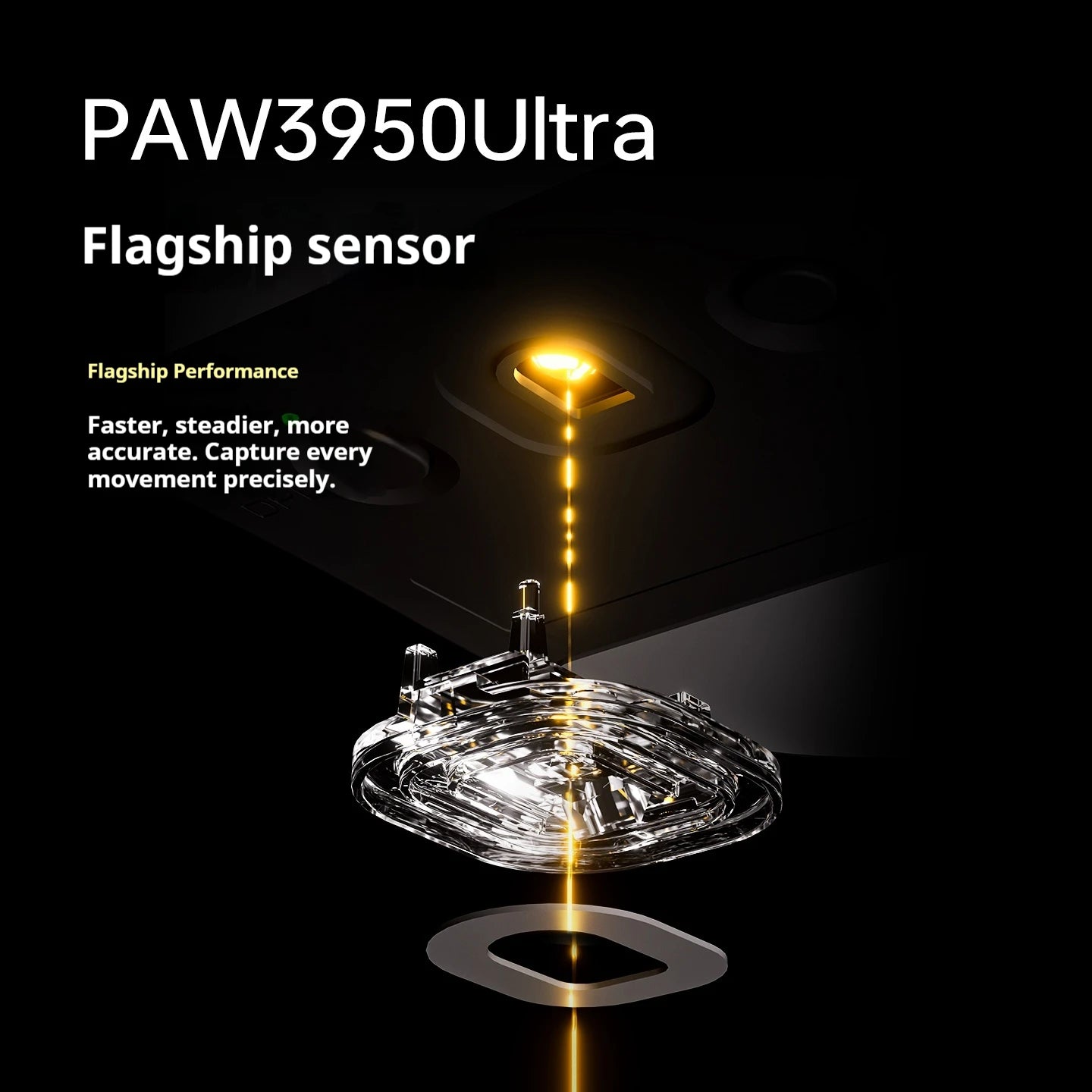 ATK DragonFly A9 Air Ultimate Wireless Gaming Mouse PAW3950 Ultra 42000DPI 750IPS 8KHz RGB Ergonomic Design for Windows MacOs